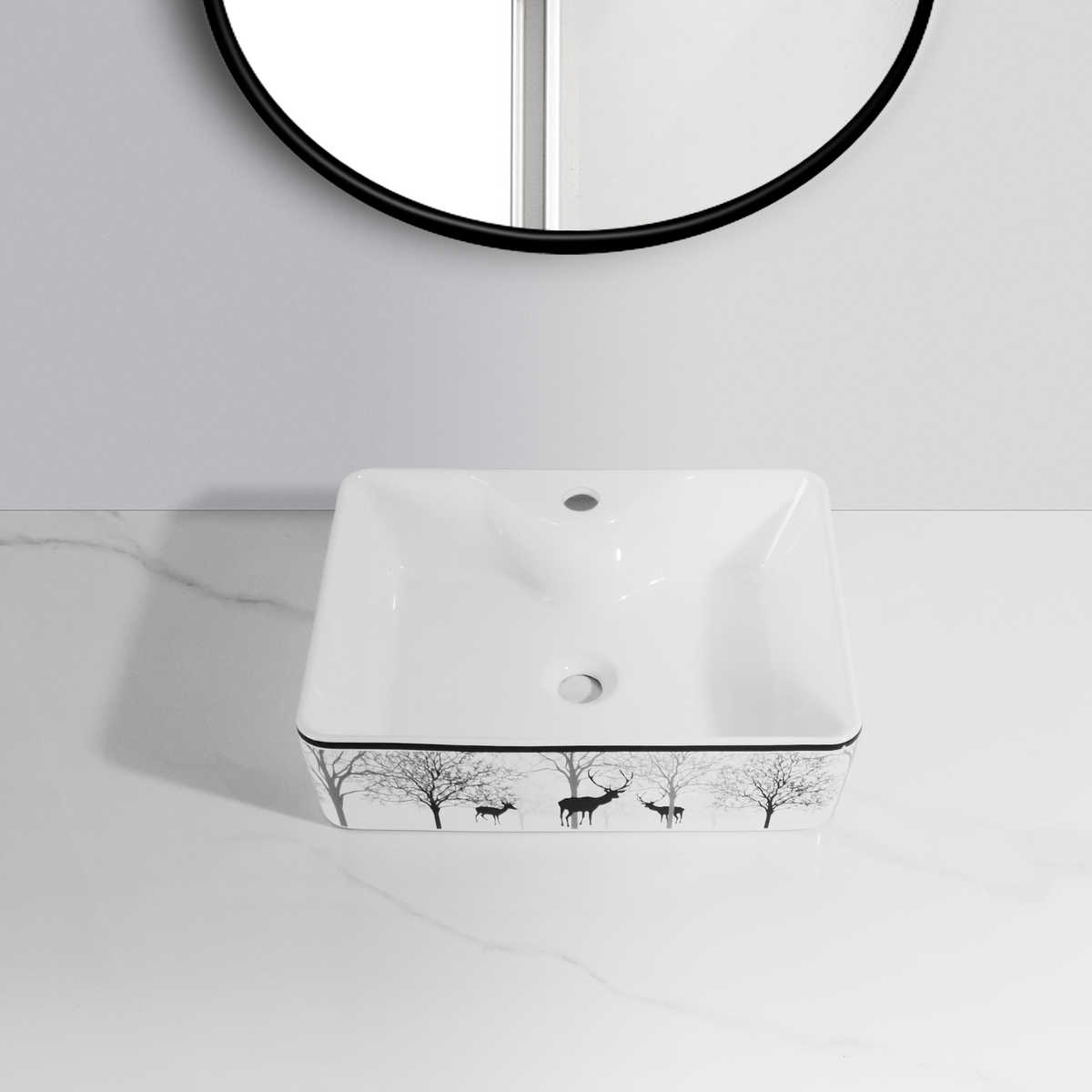 Lavabo vuông huơu M41