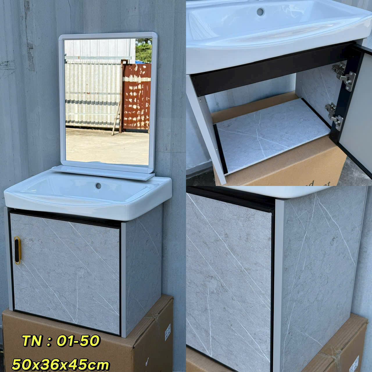 Tủ lavabo nhôm TN 01-50