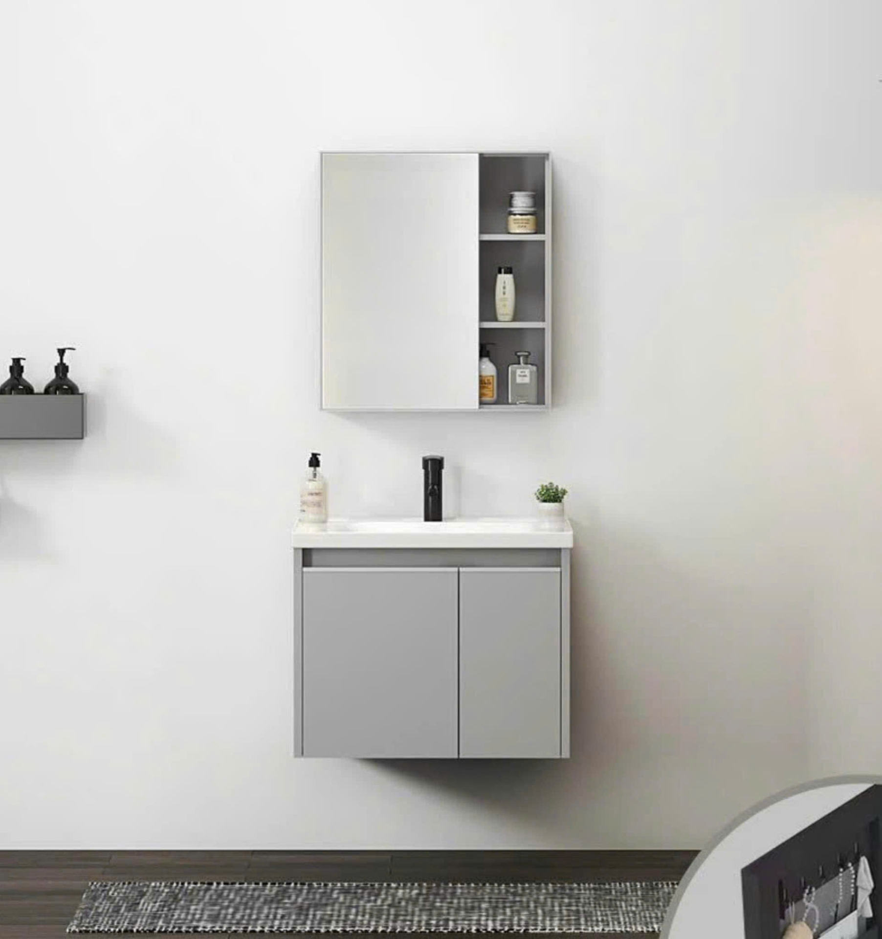 Tủ lavabo nhôm TN 047