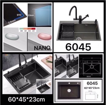 Chậu 6045 NANO ĐEN