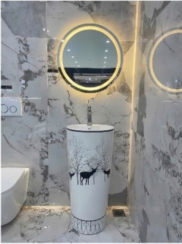 Lavabo trụ huơu C18