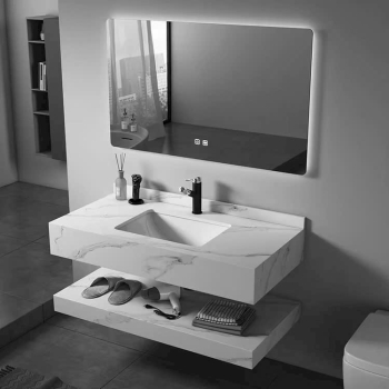 Tủ lavabo bàn đá DT810 trắng