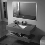 Tủ lavabo bàn đá DX830 xám
