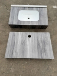Tủ lavabo bàn đá DX850 xám