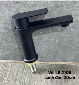 Vòi lavabo lạnh đen 219