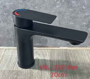 Vòi lavabo nóng lạnh 2101 đen