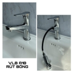Vòi lavabo nóng lạnh A18 rút bóng
